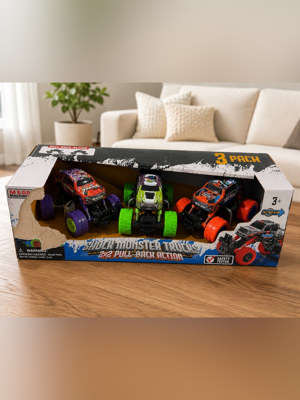 Shock Monster Trucks 3-Pack